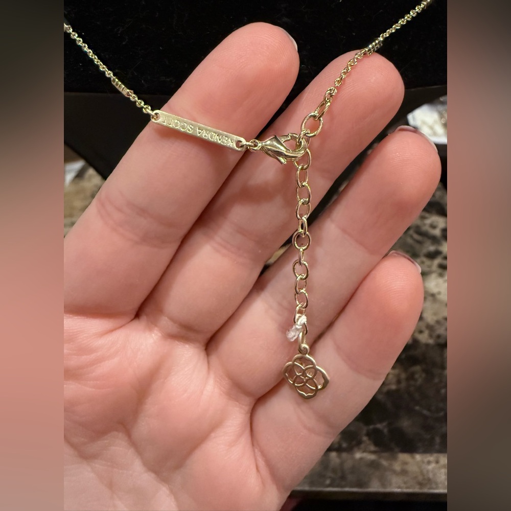 Kendra Scott Fern Gold Necklace - Picture 5 of 9